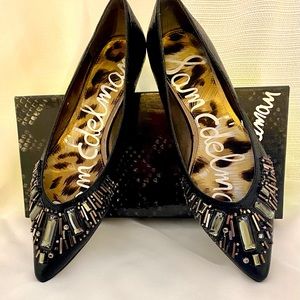 Sam Edelman Irela Embellished Leather Flats